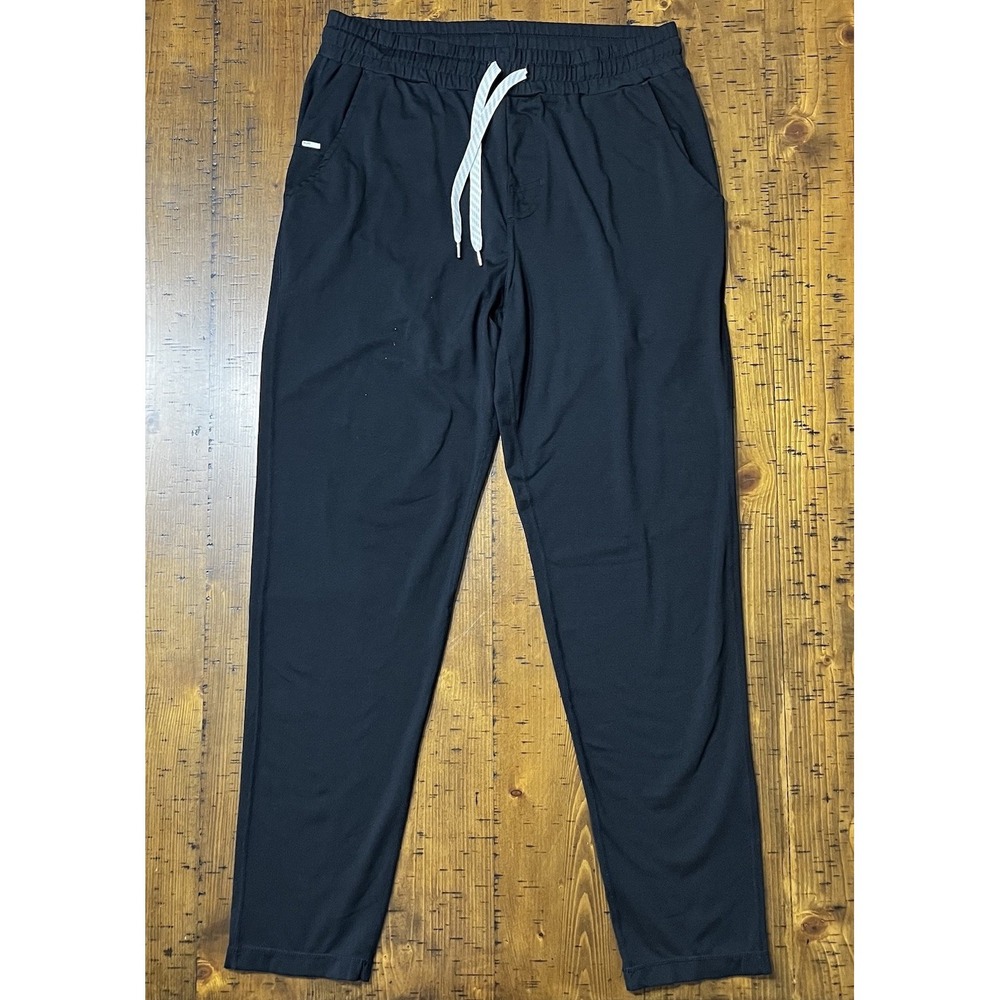 Vuori Ponto Performance Pants Mens Large Black Jogger Stretch Athletic V418